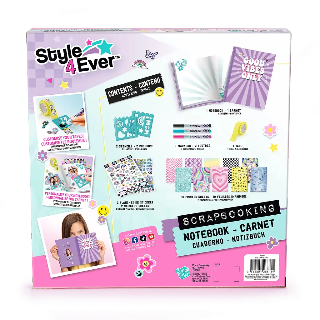 Набір DIY Style 4 Ever Cкрапбукінг Щоденник для таємниць CanalToys Art.OFG298 - фото 3