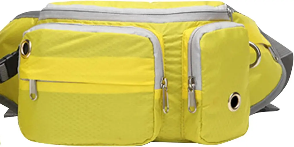Поясна сумка для вигулу собак Voyager Pet LVC809 Yellow з тримачем для пляшки - фото 5