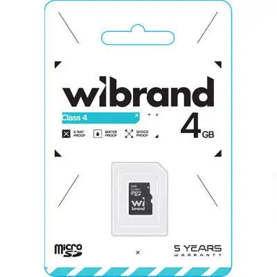 Карта памяти Wibrand 4GB mictoSD class 4 (WICDC4/4GB) - фото 2