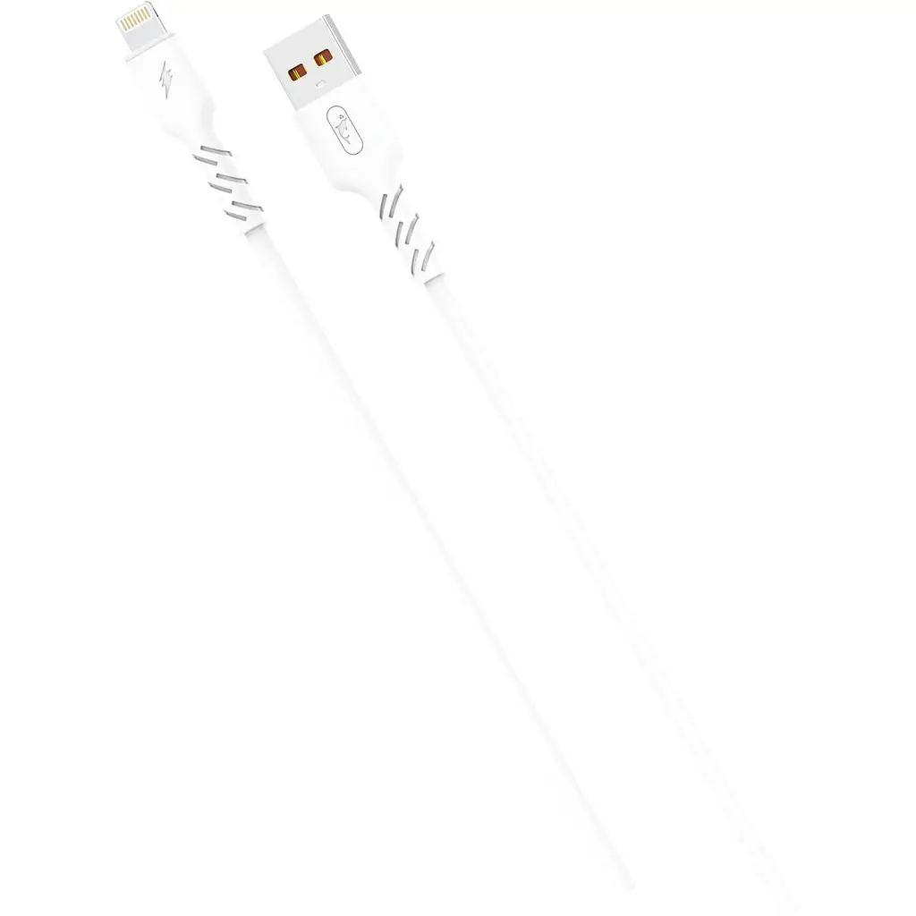 Кабель SkyDolphin S07L TPE High Elastic Line USB - Lightning (M/M), 1 м, White (USB-000593) - фото 2