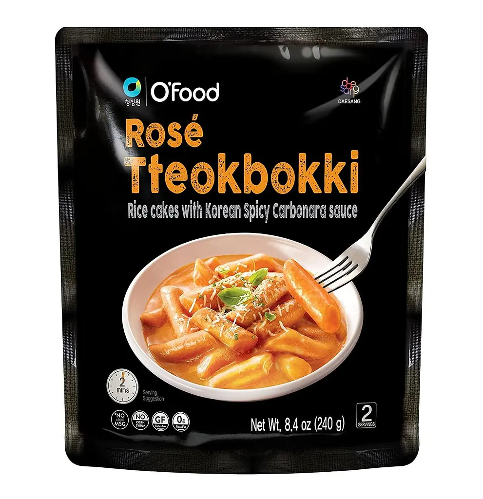 Токпоккі Daesang O'Food Rose Tteokbokki with Spisy Carbonara sause 240 г