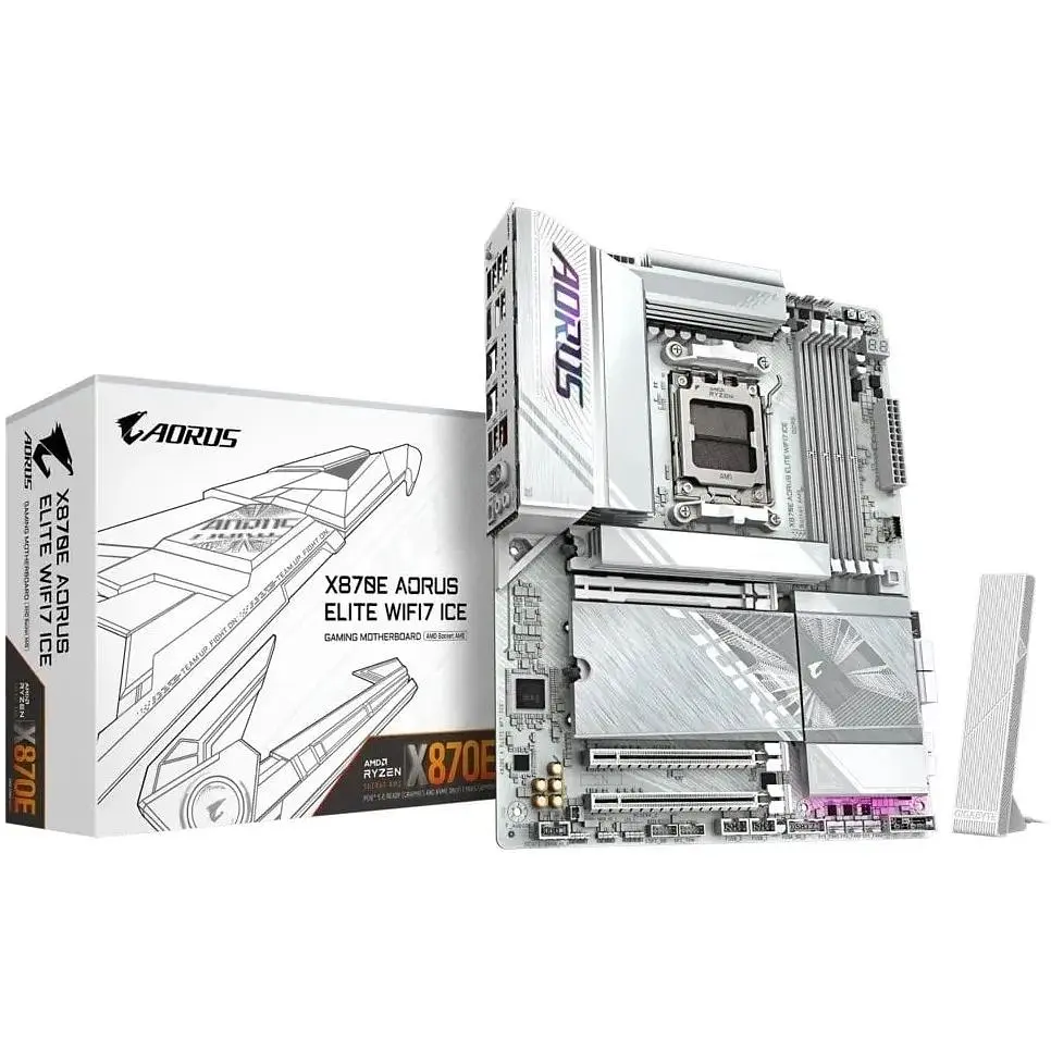 Материнська плата Gigabyte X870E Aorus Elite WiFi7 Ice Socket AM5 - фото 2