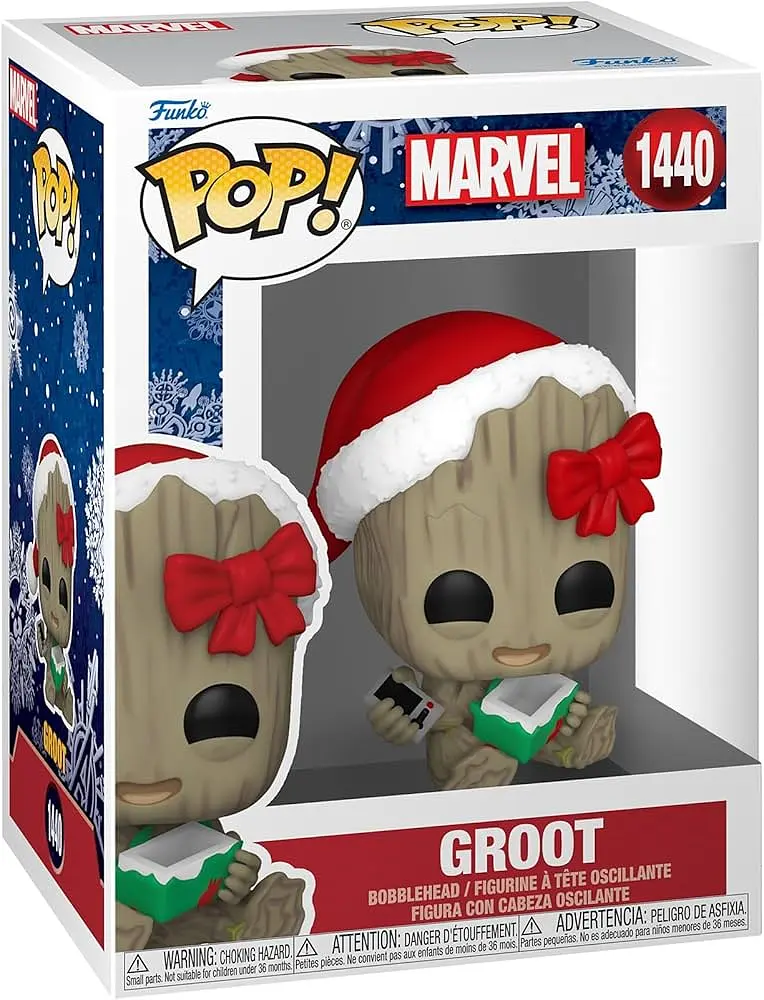 Колекційна  фігурка   Funko Pop Марвел Грут Marvel: Holiday Groot 10 см FP MH G 1440 - фото 3