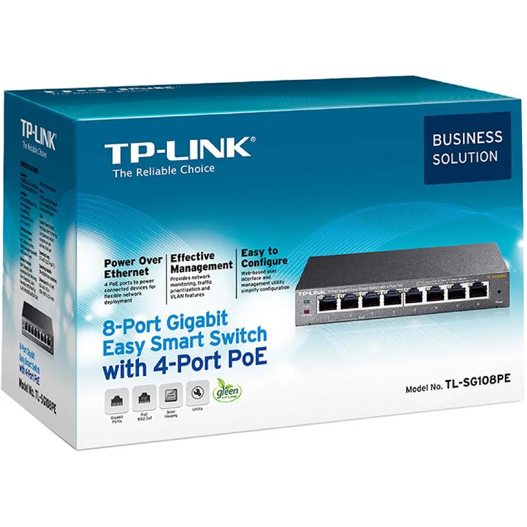 Комутатор мережевий TP-Link TL-SG108PE - фото 5