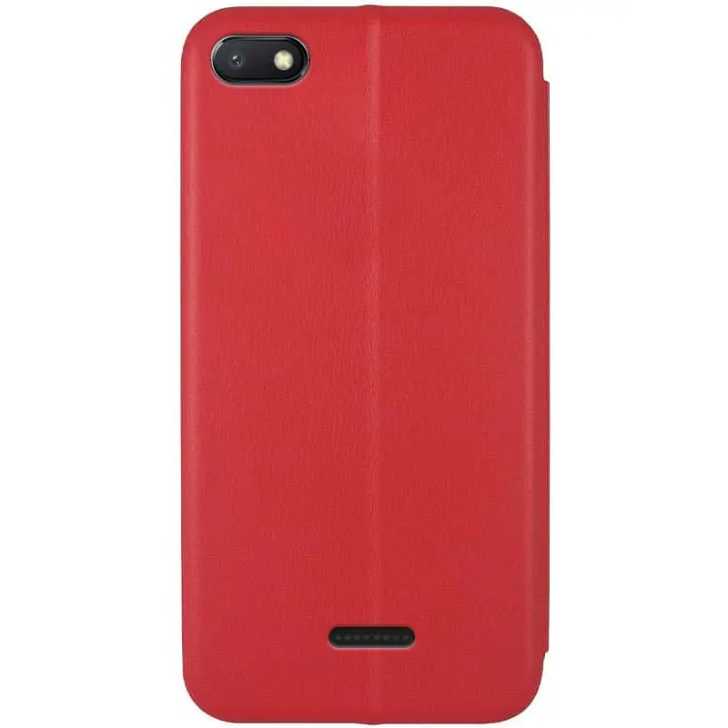 Кожаный чехол-книжка Classy для Xiaomi Redmi 6A Красный - фото 4