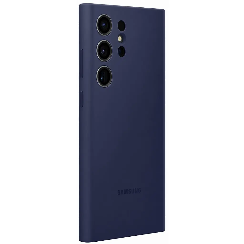 Оригинальный силиконовый чехол Samsung Silicone Case для Samsung Galaxy S23 Ultra Navy EF-PS918TNEGRU - фото 8
