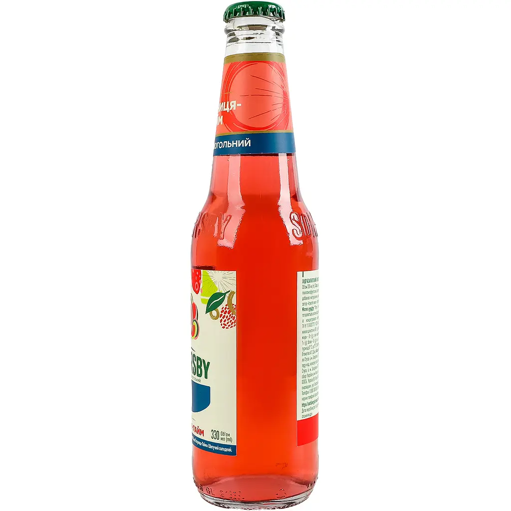 Сидр Somersby Полуниця-Лайм безалкогольний 0% 0.33л - фото 2