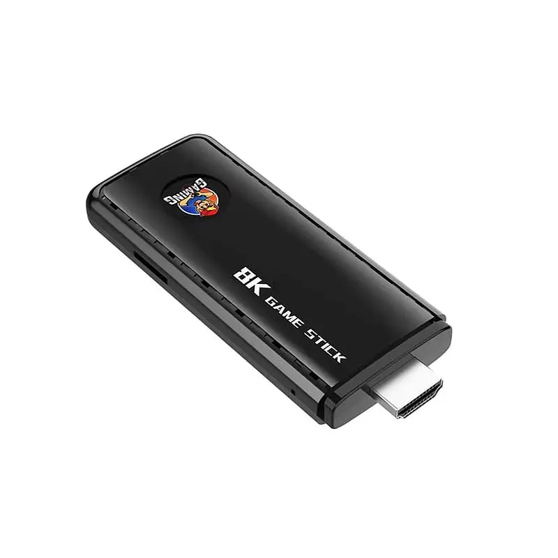 Игровая консоль черная Data Frog X6 H133 Game Stick 64GB приставка гейм стик +39800 игр - фото 4