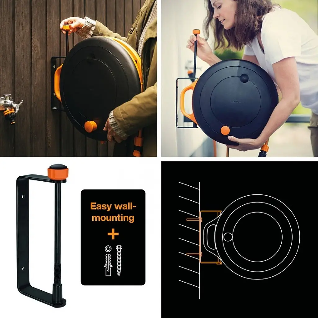 Настінне кріплення котушки для шланга Fiskars (1020448) - фото 4