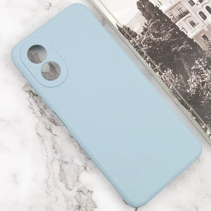 Силиконовый чехол Candy Full Camera для Oppo A38 / A18 Серый / Smoky Gray - фото 2