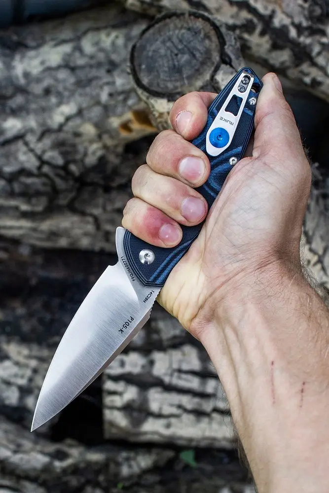 Ніж складаний туристичний Ruike Fang P105-K, (9.2 см) 14C28N / G10 сірий - фото 13