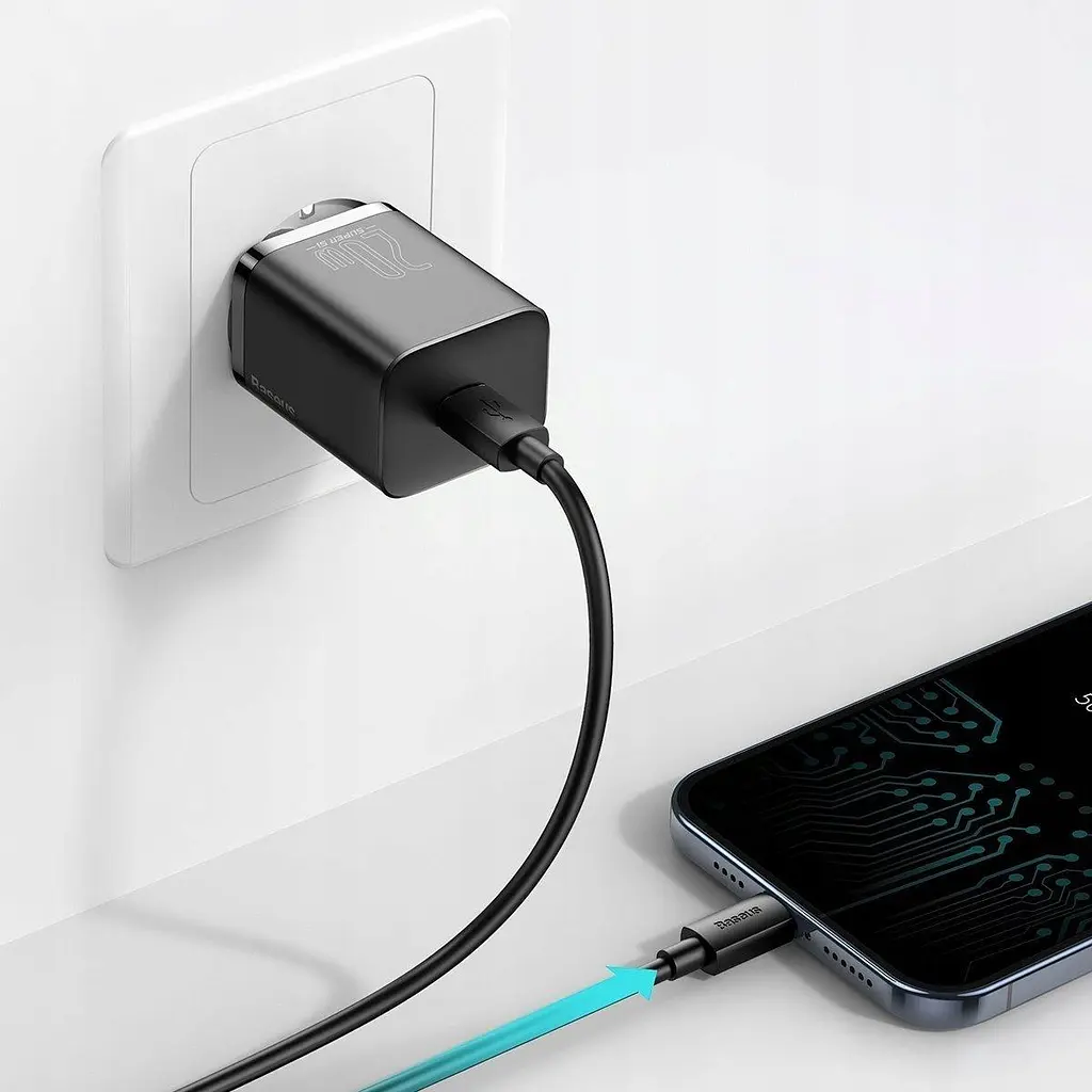 Зарядное устройство для Baseus 20W Super Si USB-C для Apple 8-12 серий (CCSUP-D01) черный - фото 4