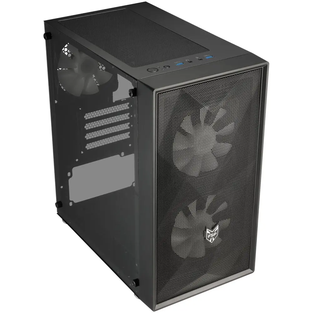 Корпус FSP CST130BASICB без БЖ mATX Black (CST130BASICB) - фото 2