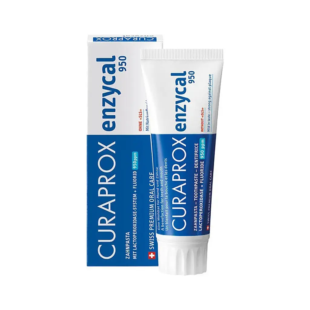 Зубна паста Curaprox Enzycal 950 ферментна 75 мл (7612412422436) - фото 2