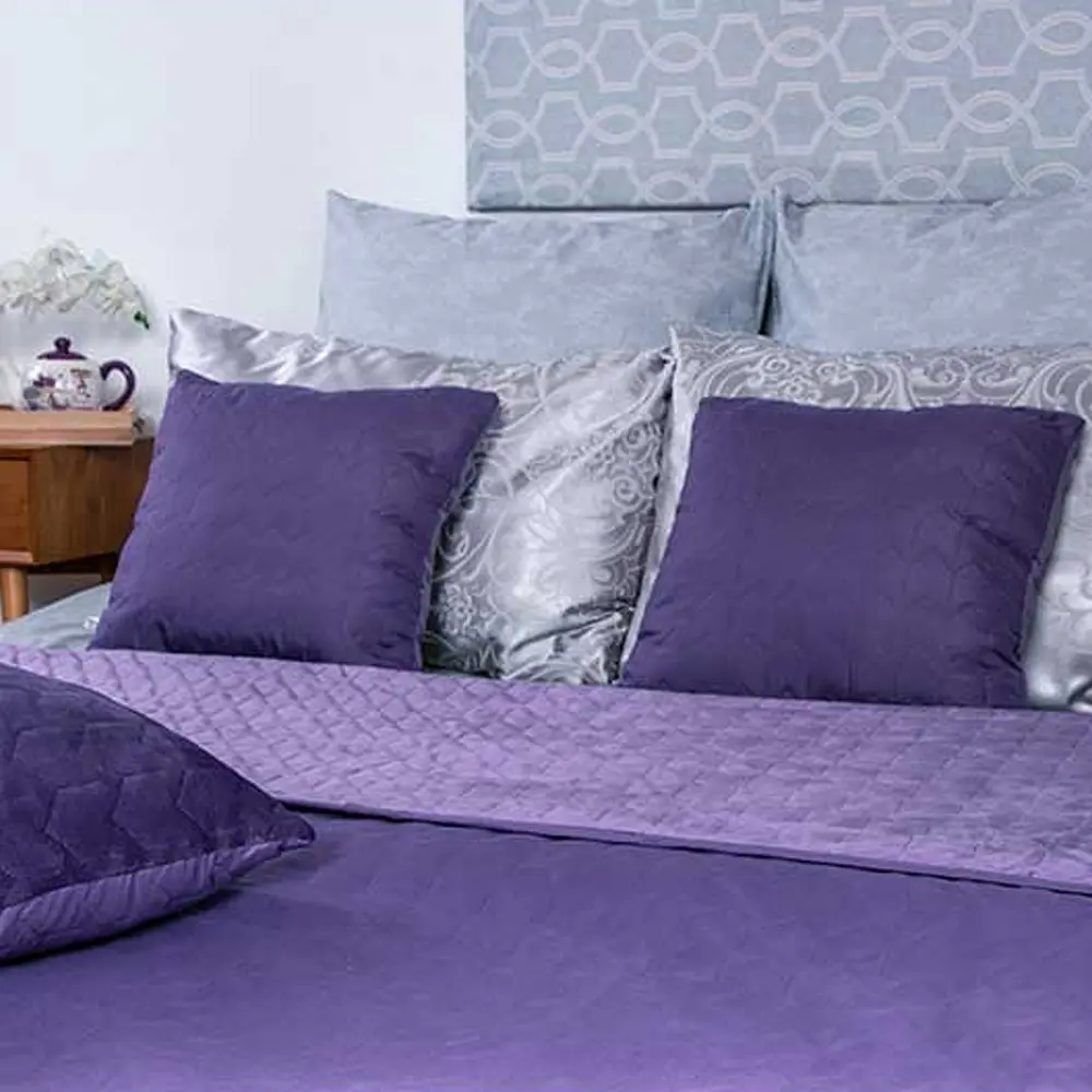 Подушка Руно Velour Violet декоративна 40х40 см фіолетовий (311.55_Violet) - фото 3