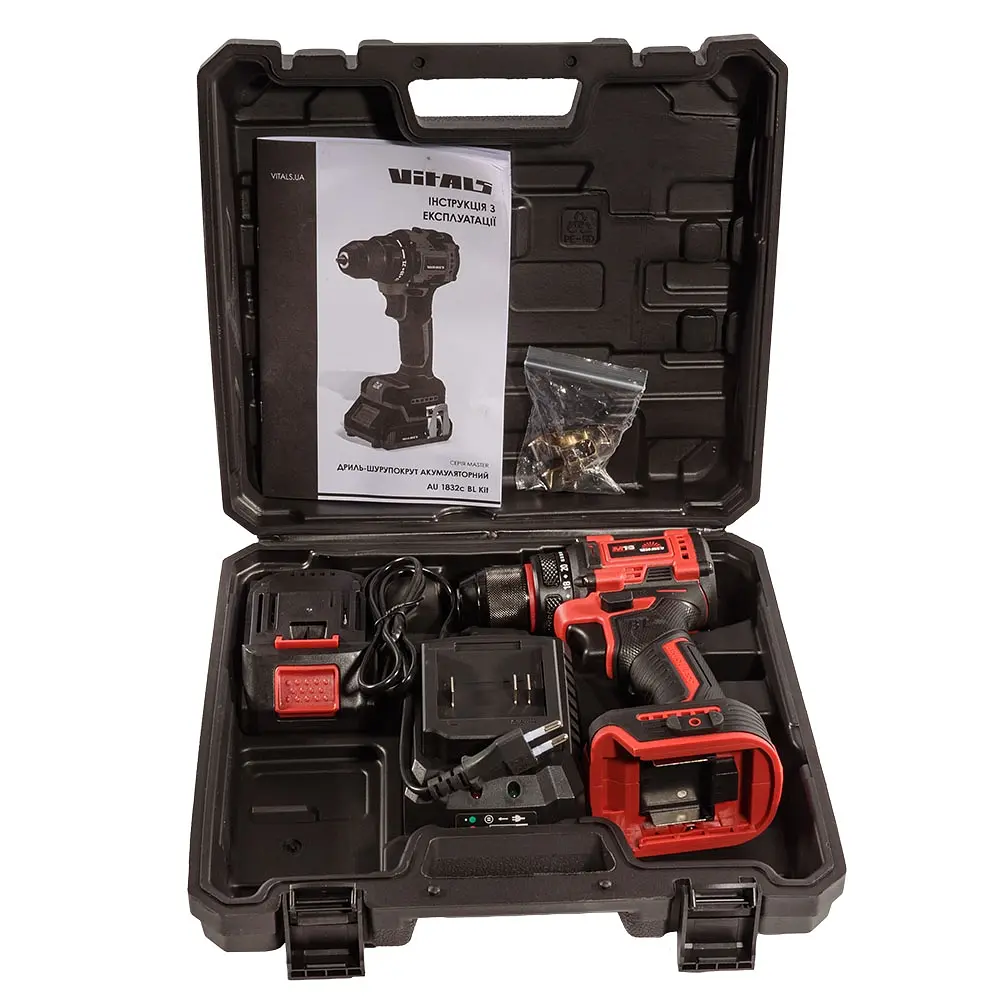 Дриль-шуруповерт акумуляторний Vitals Master AU 1832c BL Kit (235330) - фото 10