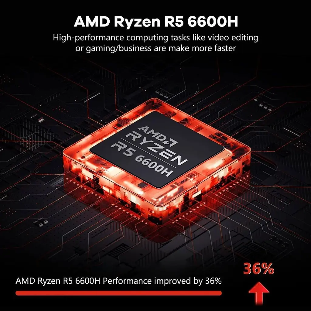Ноутбук NIMO N153 R5 6600H/32GB/1TB Grey [137451] - фото 3