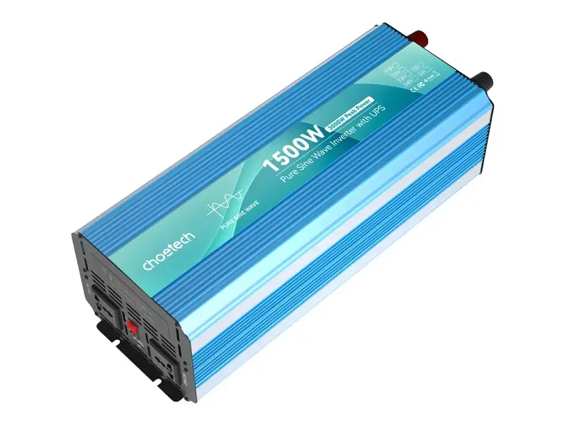 Автомобільний інвертор Choetech 12\220V 1500Вт (INV-C1500WUPS-EU) - фото 3