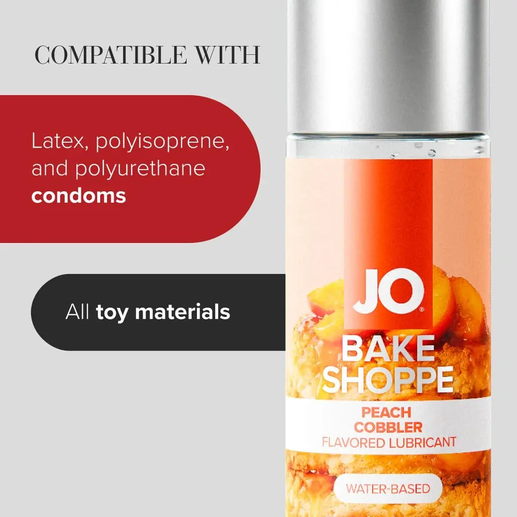 Лубрикант на водній основі JO Bake Shoppe - Peach Cobbler 60 мл, без цукру та парабенів - фото 5