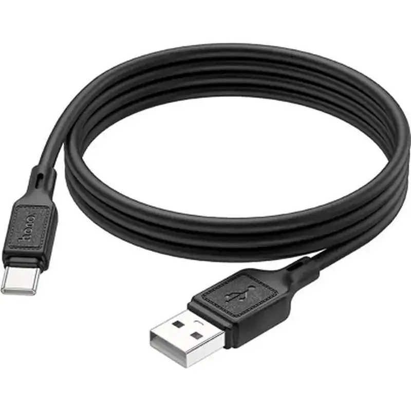 Дата кабель USB 2.0 AM to USB-C 1.0m Cool silicone X90 black HOCO (6931474788443) - фото 4