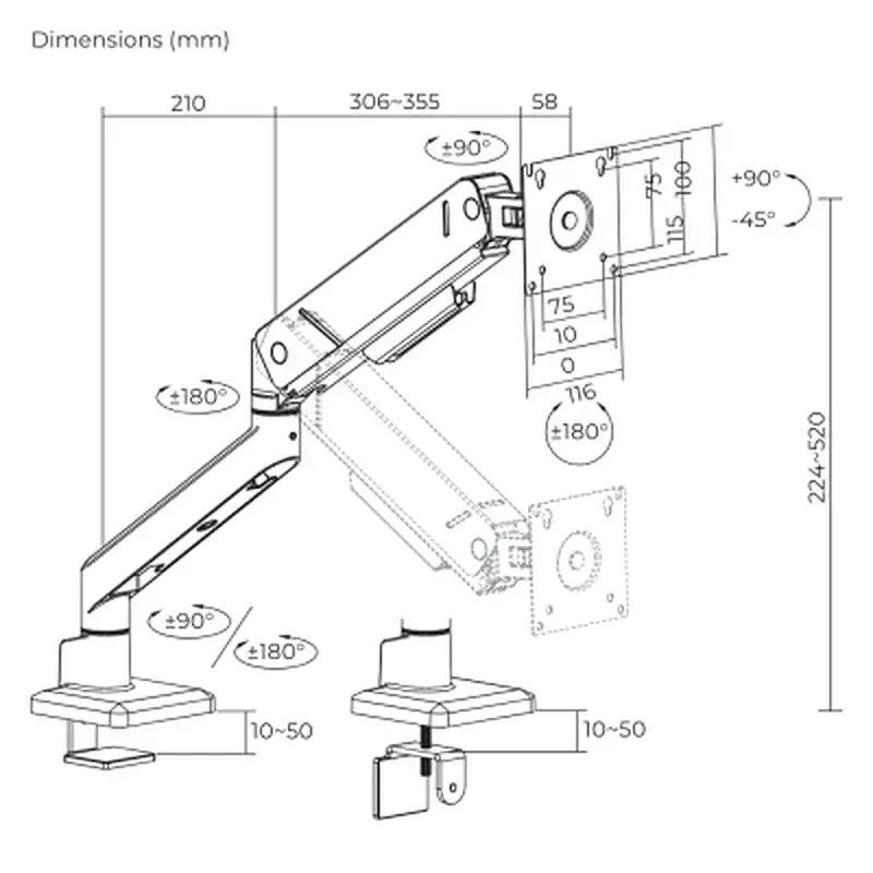 Кронштейн ITech LDT115-C012E - фото 12