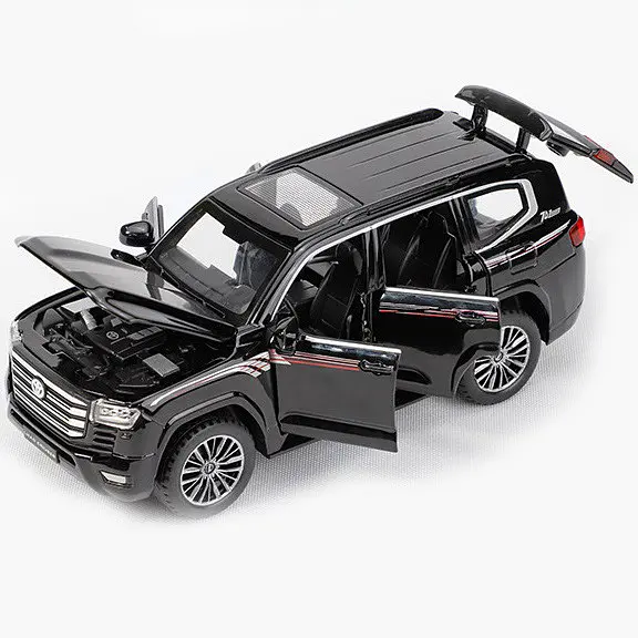 Колекційна металева модель позашляховика АвтоЕксперт Toyota Land Cruiser 300 з інерцією, світлом та звуком 1:32 - фото 2