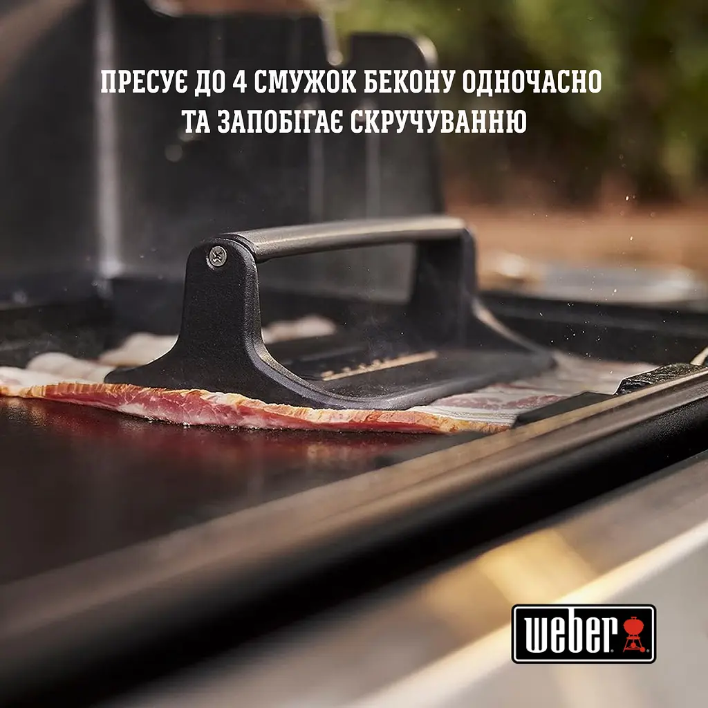 Прес Weber для приготування бургера та бекону на планчі (6785)  - фото 6