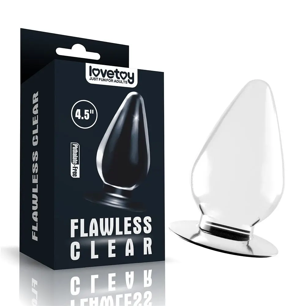 Анальна пробка Lovetoy Flawless Clear, 11,5 см (прозорий)