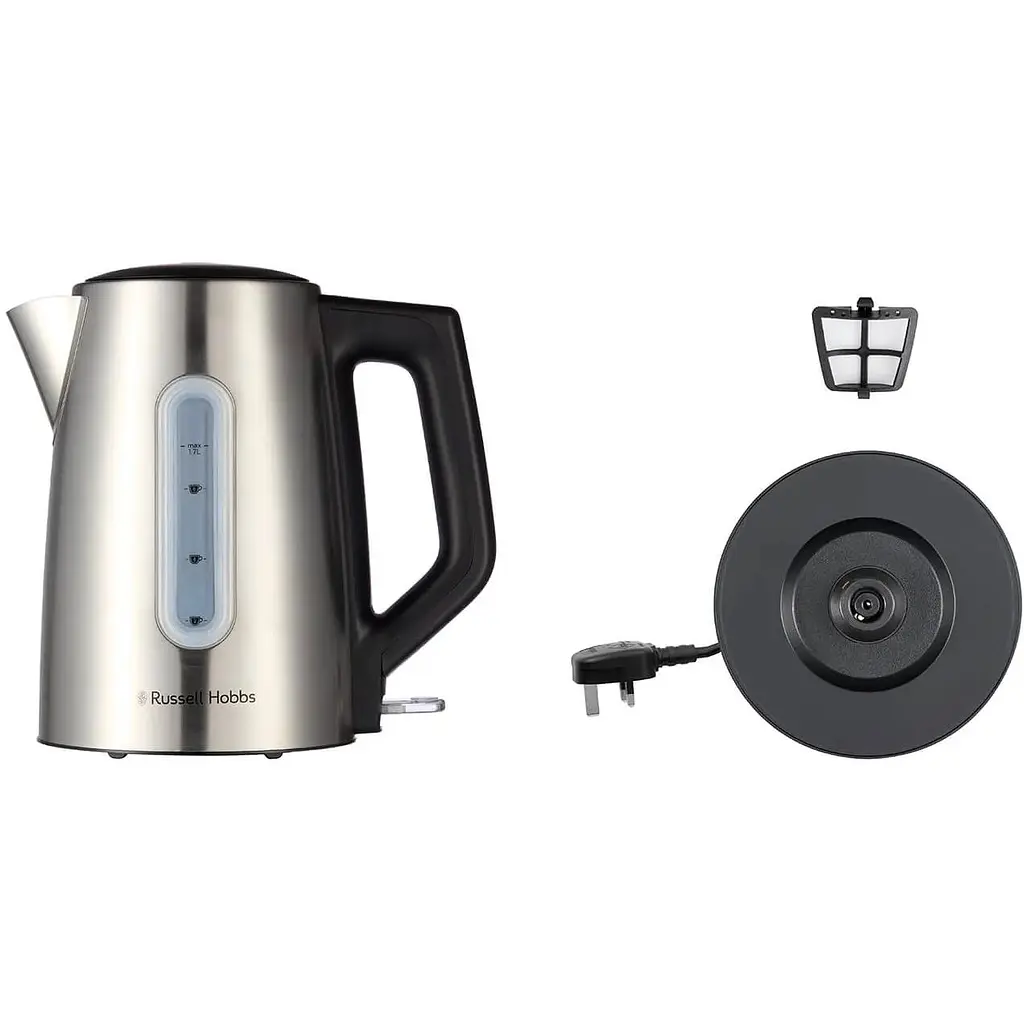 Електрочайник Russell Hobbs Heaton 1.7 л сріблясто-чорний (27380-70) - фото 2
