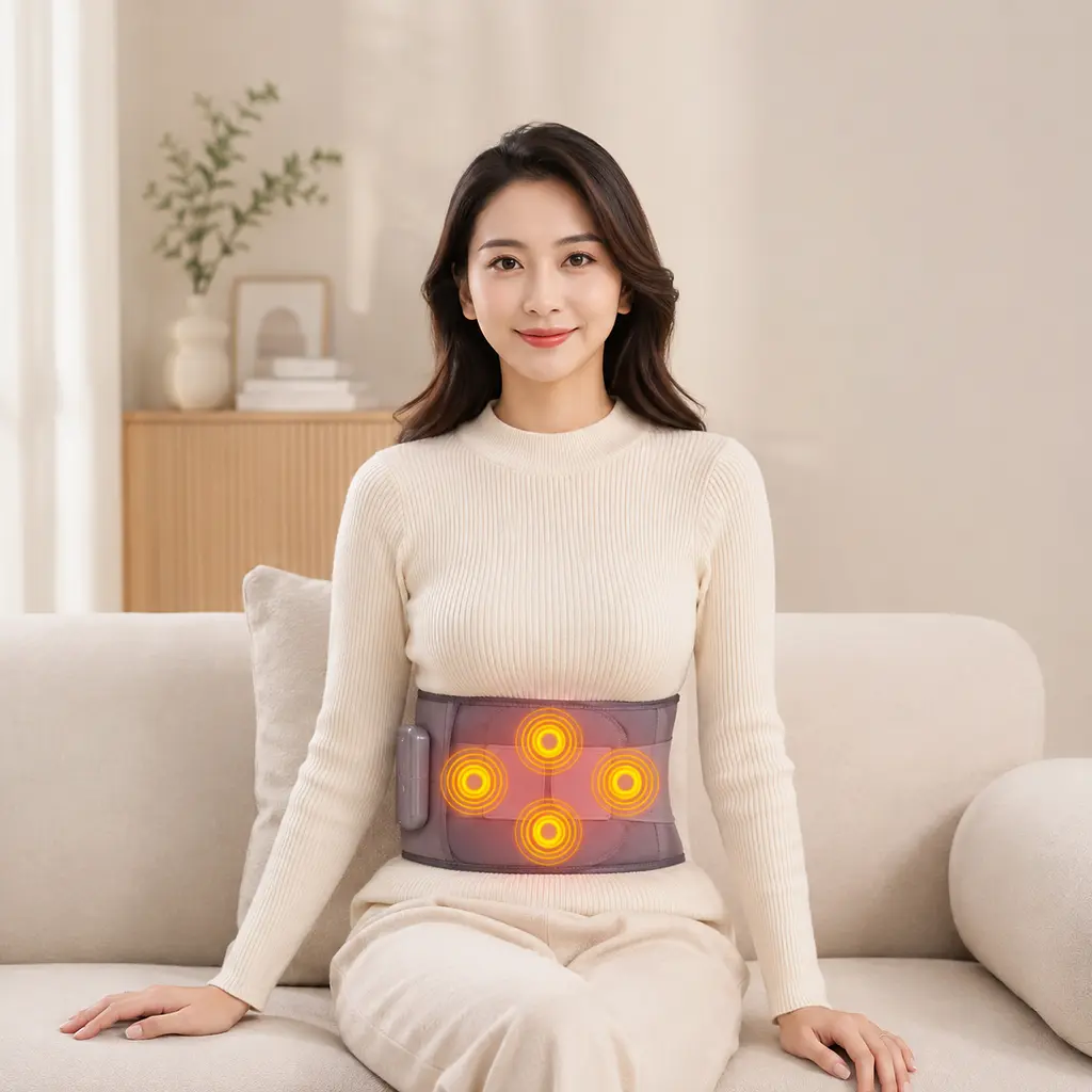 Масажний пояс / Акумуляторні масажні пояси Waist Protection Massage FZ-102 / Пояс з підігрівом для спини - фото 2