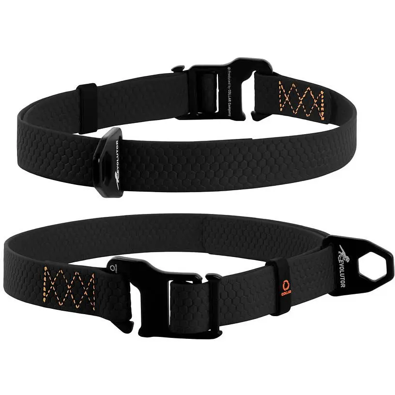 Нашийник для собак Evolutor, коллартекс, регульований, 25-70х2,5 см, чорний - фото 3