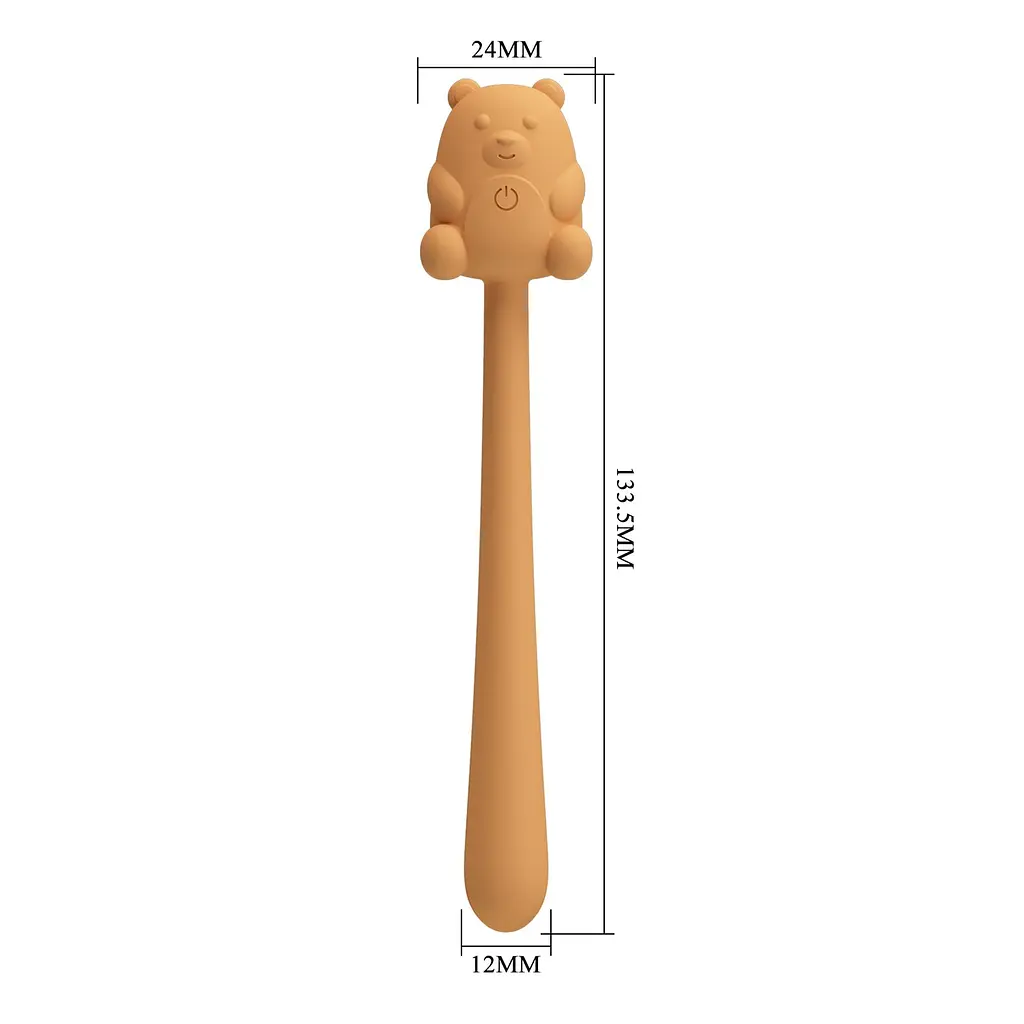 Вібратор Pretty Love Cute Bear Light Brown, 7 vibration functions - фото 9