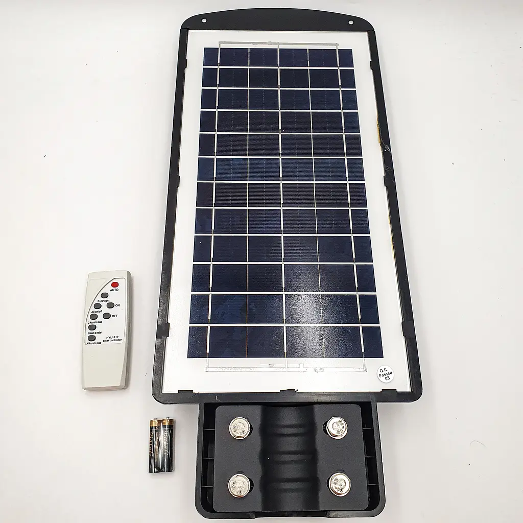 Ліхтар вуличний акумуляторний світильник 20000mAh з пультом на сонячній батареї LED Solar Street Light 250W UKC 7779 - фото 4