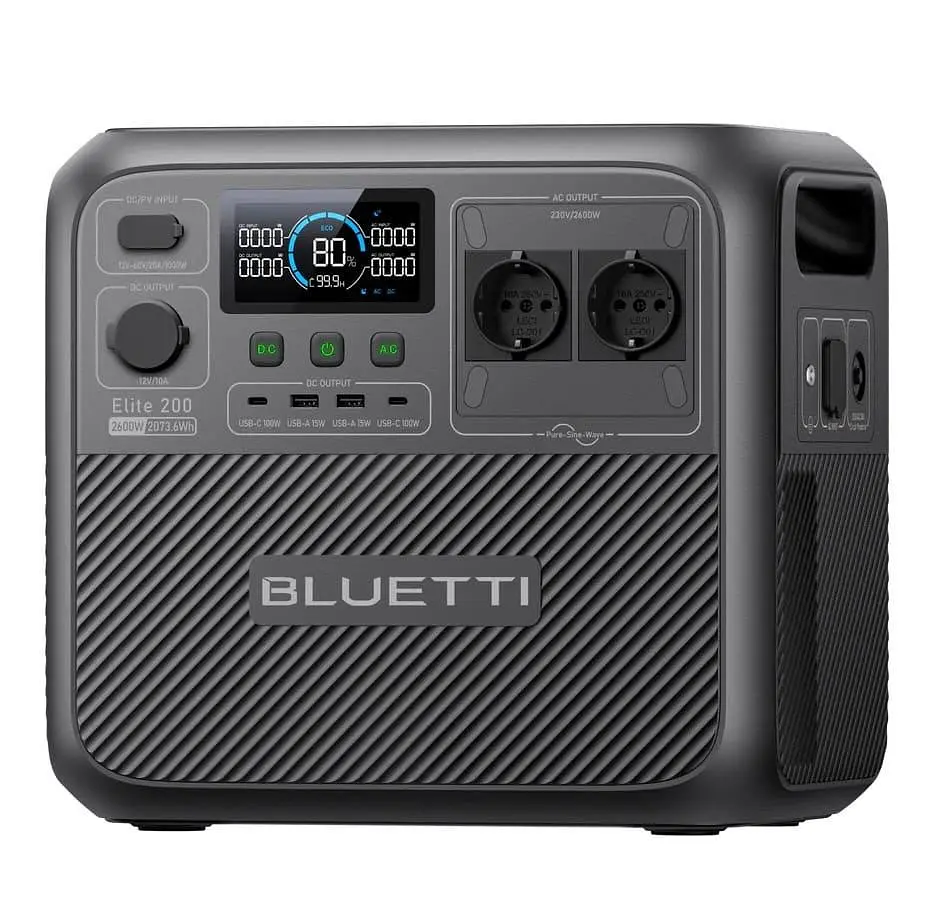 Портативна зарядна станція Bluetti Elite 200 V2 LiFePO4, 2073.6 Вт/ч 2700 Вт (EL200V2) - фото 3