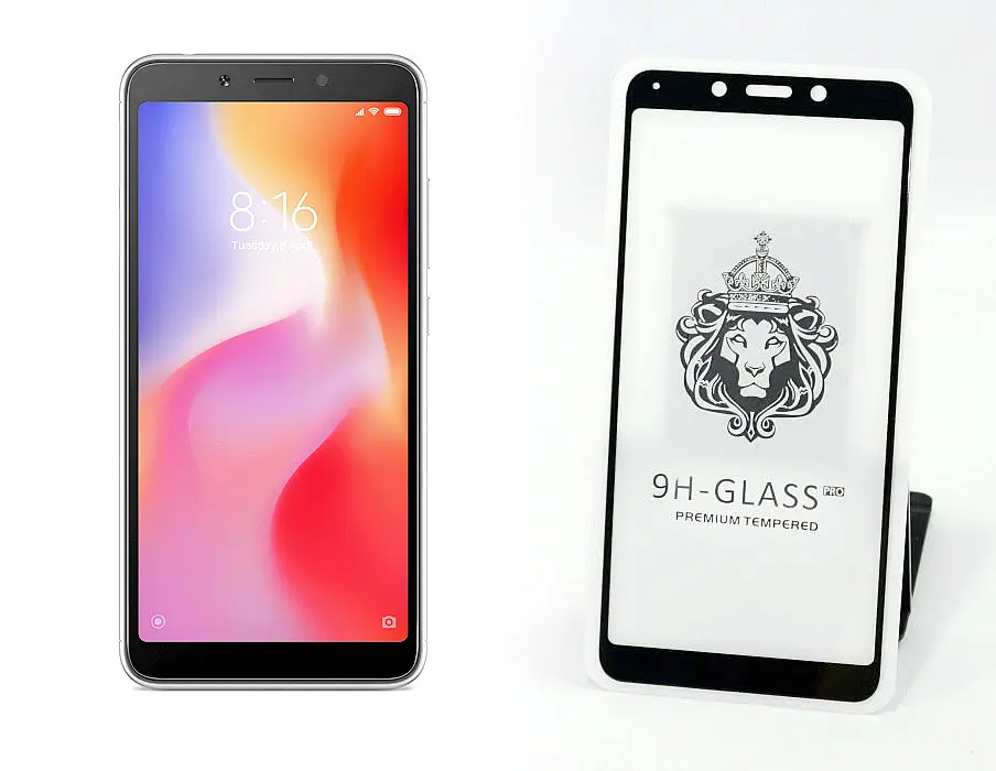 Скло захисне Xiaomi Redmi 6/6a 5D 9D Full Glue повного покриття - фото 2