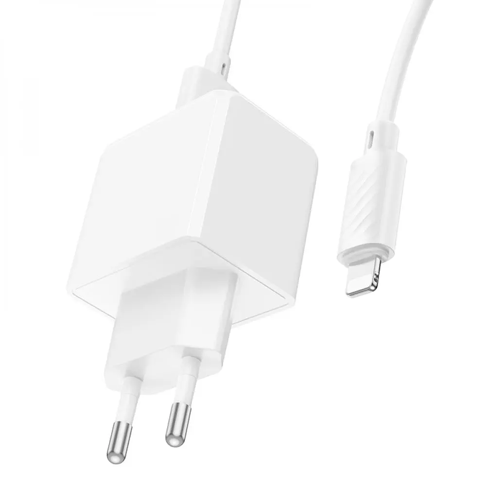 Комплект зарядного пристрою Hoco CS11A 1USB 10.5W 5V/2.1A USB/Lightning 1m Black - фото 4