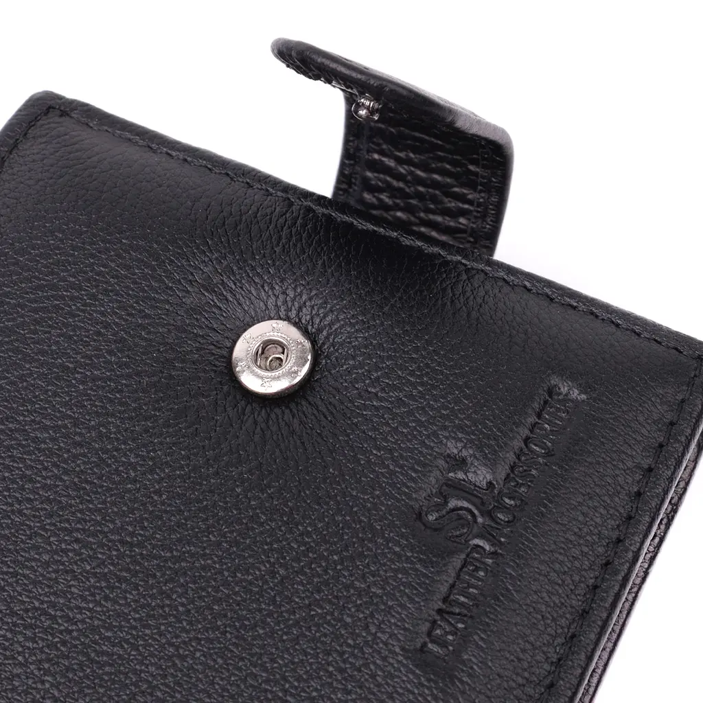 Кожаный мужской бумажник ST Leather 11,5х9,5х1,5 см acs0028284 - фото 3