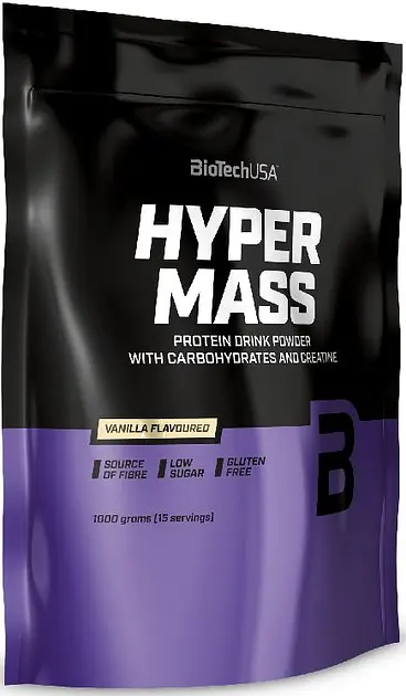 Гейнер з Вуглеводами та Креатином Muscle Mass - 1000 г