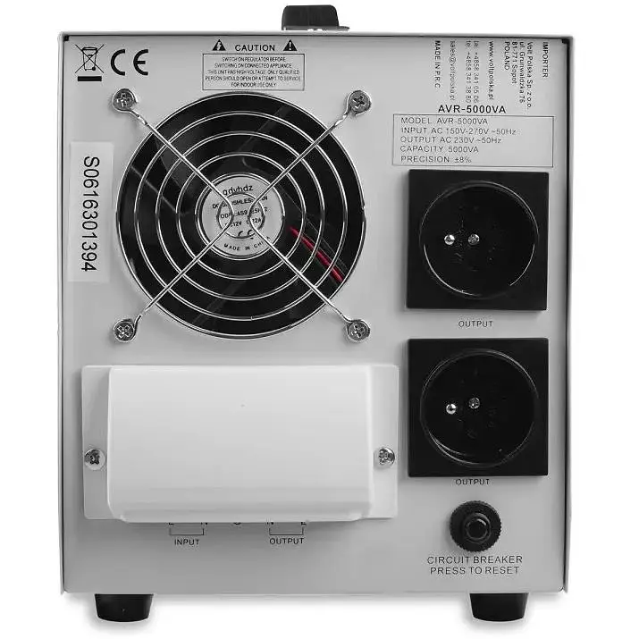 Стабилизатор напряжения Volt Polska AVR 5000VA 8-11% - фото 4