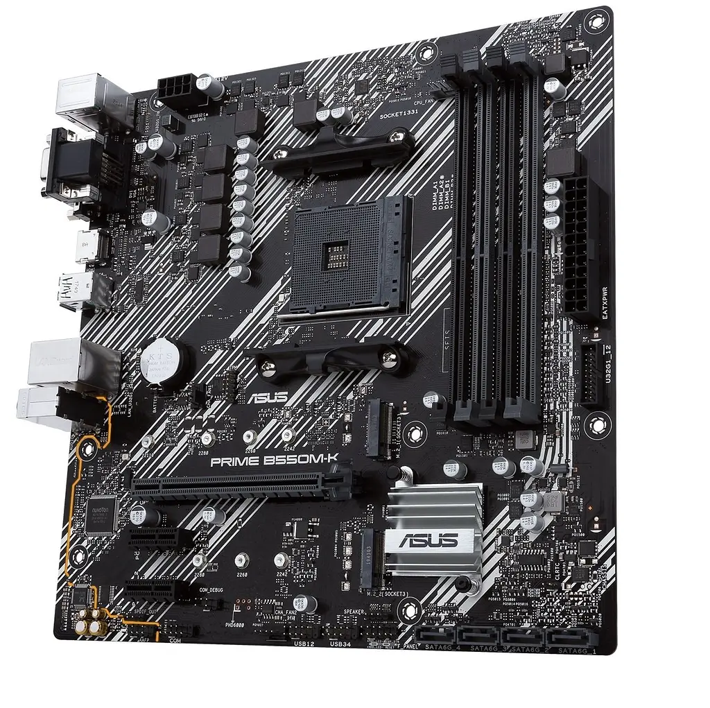 Материнская плата PRIME B550M-K sAM4 B550 4xDDR4 M.2 HDMI DVI D-Sub mATX Asus teh0018941 - фото 6