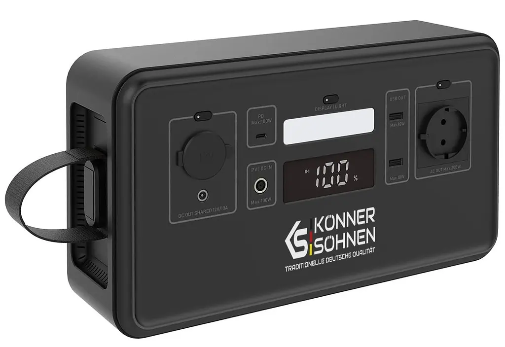 Портативна зарядна станція Konner&Sohnen KS 500PS LiFePO4, 448 Вт/ч 500 Вт (KS500PS) - фото 3