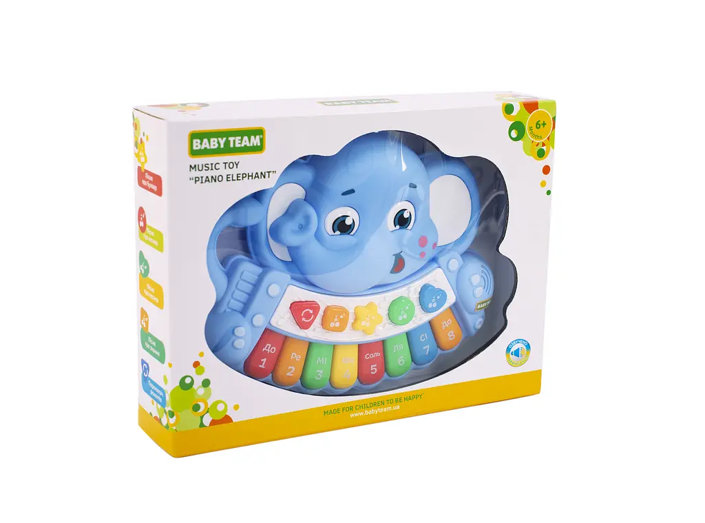 Піаніно музичний Baby Team Слоник (8630) - фото 5