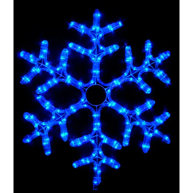 Гірлянда Delux Motif flash Snowflake 55 см синій IP44 EN (90012964)
