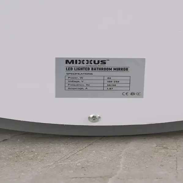 Дзеркало Mixxus PLAIN MC03-60 з LED Touch, Anti-fog, димером, регулюванням яскравості (MI6662) - фото 4