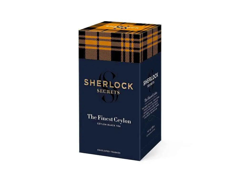 Чай пакетований чорний Sherlock Secrets The Finest Ceylon 44г (2 г) 22 пакетиків