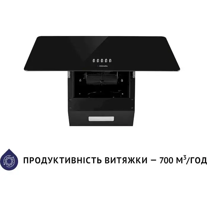 Вытяжка Minola HDN 6224 BL 700 LED blak - фото 4