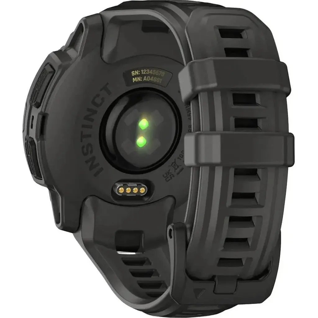 Смарт-годинник Garmin Instinct E 45mm Black with Charcoal Band (010-02933-00) - фото 5