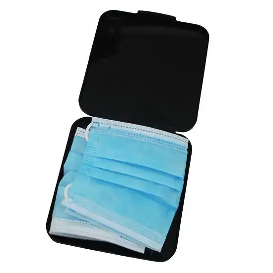 Футляр портативный для хранения масок Snips 11х12.4 см черный (8001136903748_7) - фото 6