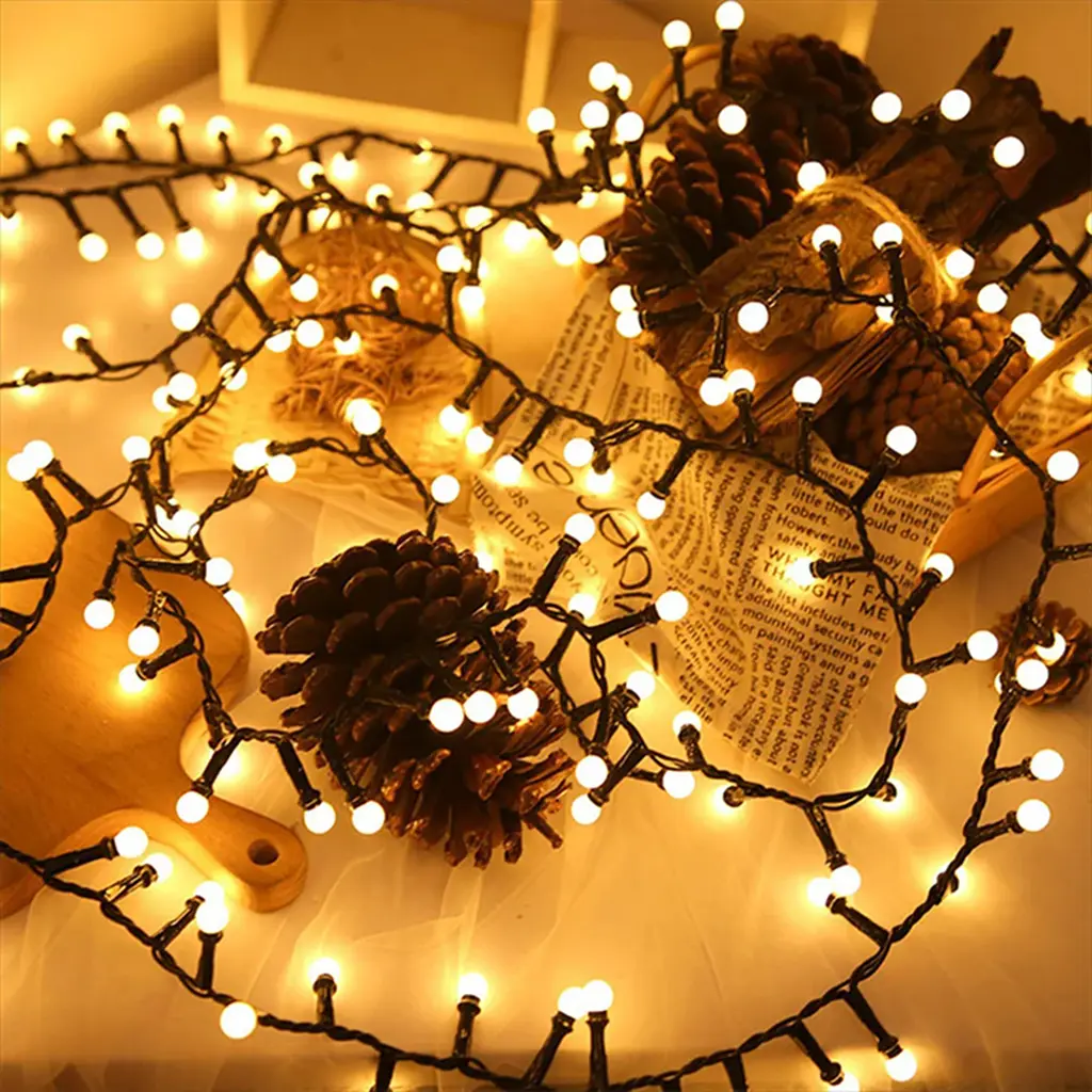 Світлодіодна гірлянда, 10 метрів, 220V, 480 leds, теплий білий (WLS-QX-DC2164W10) - фото 2
