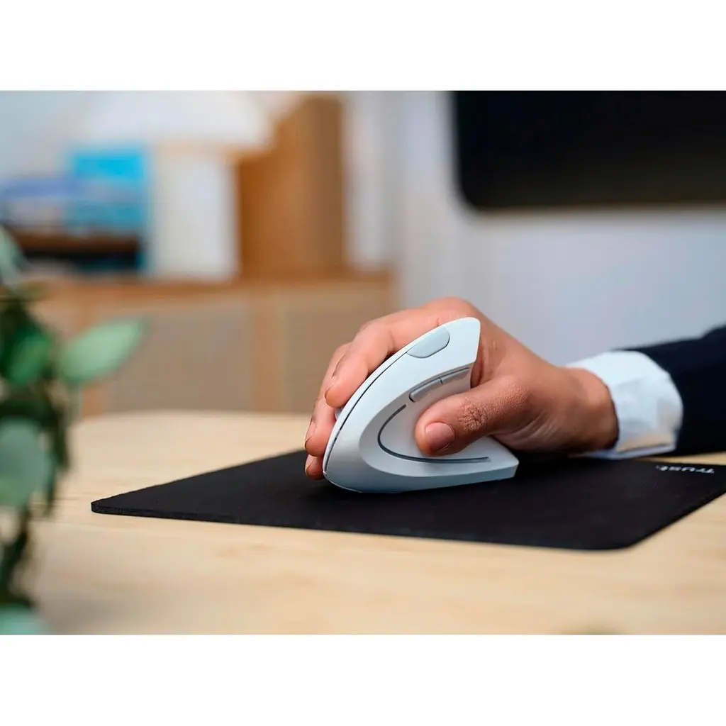 Миша Trust Verto Ergonomic Wireless White (25132) [127479] - фото 9